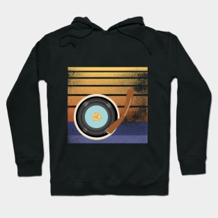 Retro Worn 45 Vinyl Record Hoodie